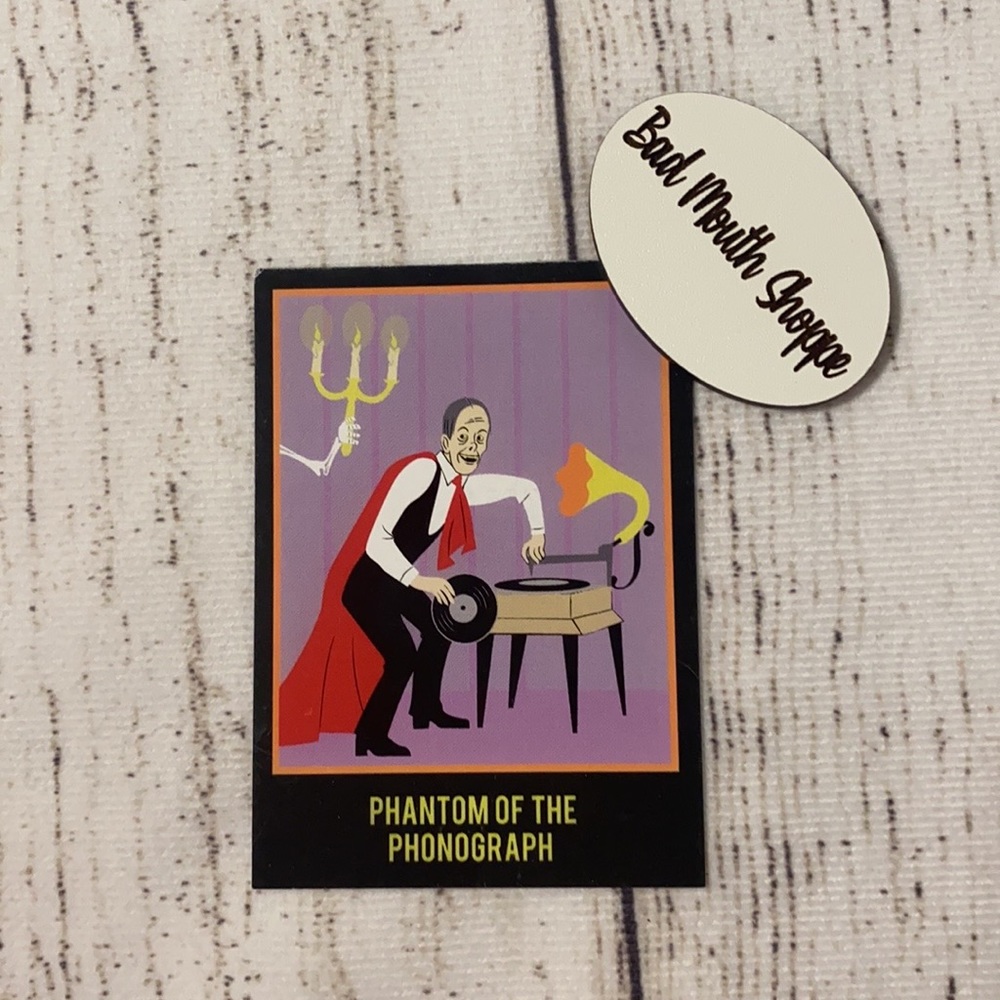 Harveys Modster Mash Halloween Trading Card Collection Phantom of the Phonograph
